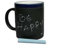 Mug with blue chalk                                                                                                                                   