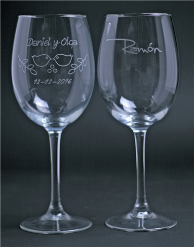 Taças de vinho personalizadas